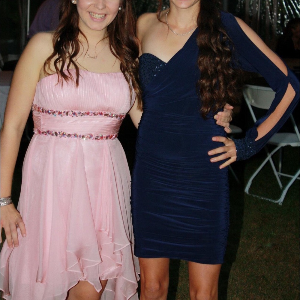 Navy blue semi formal dress